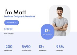 Freelance designeer - Website Template by Nicepage