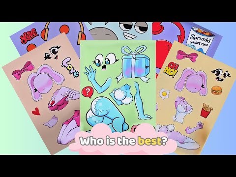 Jack Paper Sticker Book | Incredibox Sprunki Sinner Edition But With NEW SUS MOD WENDA x GRAY