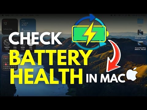 How to Check Battery Health, Battery Cycle Count, Percentage on MacBook?