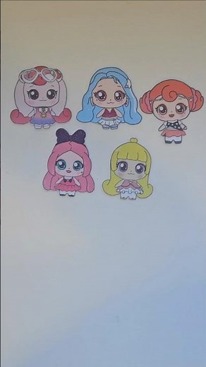Paper DIY 💎슈팅스타 캐치!티니핑 옷입히기 #종인인형 #만들기