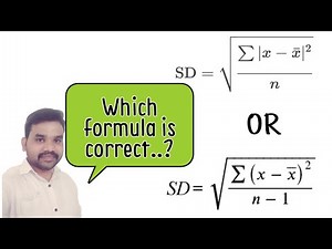 Standard Deviation Formulas , Population &Sample by Praveen Kumar Yekula
