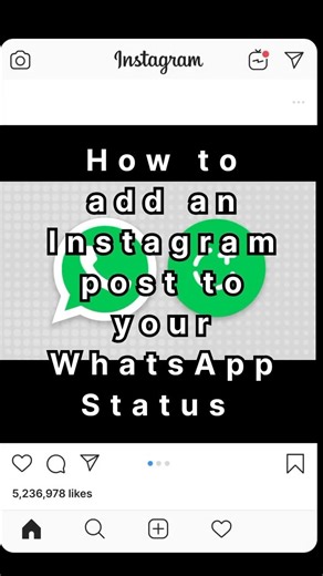 😮😲என்னது Insta Videoவ Whatsapp Statusல போட்டுக்கலாமா|How to add Insta Story in WhatsApp Status