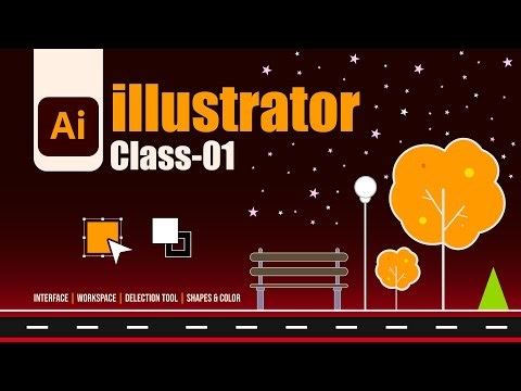 Adobe Illustrator Class-1 | Bangla Tutorial | Interface, Selection Tool, Shapes & Color | CreateKoro