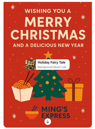 Merry Christmas 🎄 We are open business on Christmas Day. Call us on 0141 644 2333 for collection or delivery. | Ming's Express Busby - The Chinese Takeway