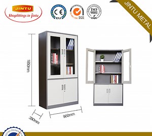[Hot Item] Office Fireproof Filing Cabinet Steel Cabinet with Ironing Board 3 Door Locker Mobile Metal Office Drawer Almirah