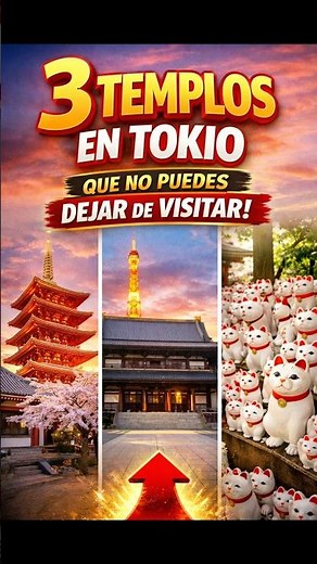 3 templos en Tokio que no puedes dejar de visitar! Si estas en Tokio, es una visita obligatoria!