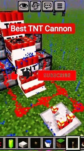 Best TNT Cannon of Minecraft 😁 #minecraft #gaming #tnt