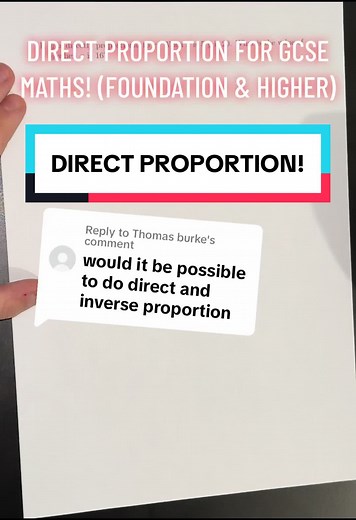 Direct Proportion Explained for GCSE Maths