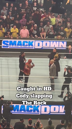 Cody Slapping The Rock in HD