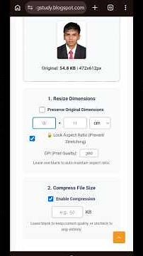 Photo Resize 3.5×4.5 cm & Signature 4.5×1.5 cm | Resize Image in CM for Online Forms #resizing