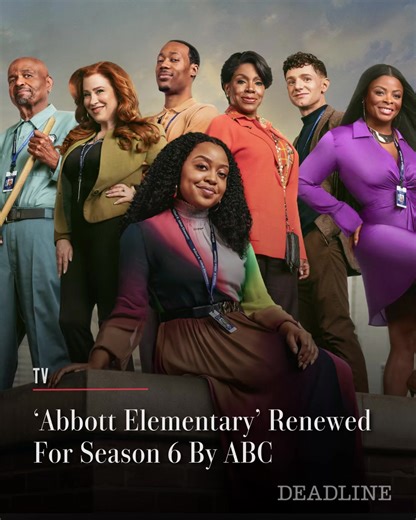 ABC is keeping the tradition going, handing flagship comedy #AbbottElementary an early Season 6 renewal for 2026-27. This marks the fourth consecutive year that the network has kicked off renewals with Quinta Brunson's 'Abbott Elementary' as the first series to secure a spot on the schedule for the following season. Also per tradition, 'Abbott Elementary's renewal got a special announcement, this time by Barbara Howard (Sheryl Lee Ralph) with an outgoing message on her voicemail (Scroll to liste