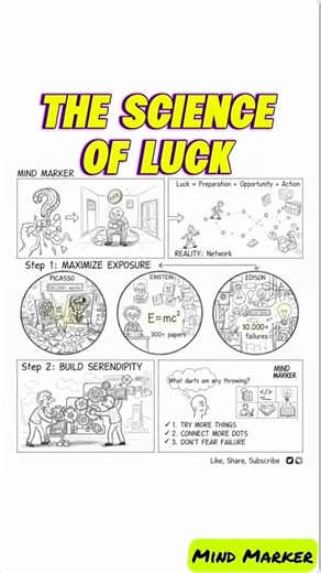 The Science of Luck and How to become “Lucky”👆Follow This Advice #mindset #motivation #productivity