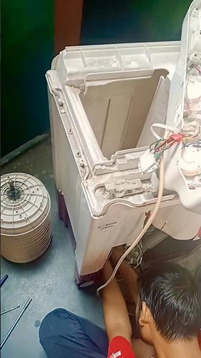 Whirlpool washing machine repair. dryer problem solution. spin motor.