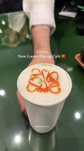 MukbangToronto on Instagram: "@loewe Pop-up Café in Toronto 📍inside Holt Renfrew Bloor (50 Bloor St W) Hype chocolates Loewe anagram medallion (dark, milk, white or magenta) – single – 8 – set of 4 – 30 loewe anagram lollipop – 12 tomato bon bon – 4 Strawberry matcha latte with tomato foam (iced) 12 oz – 8 So cute🍅🍅🍅 🍩 toronto restaurants, toronto food, toronto life, toronto foodie, toronto things to do, toronto weekend, toronto date ideas, toronto brunch, toronto coffee shops, toronto date