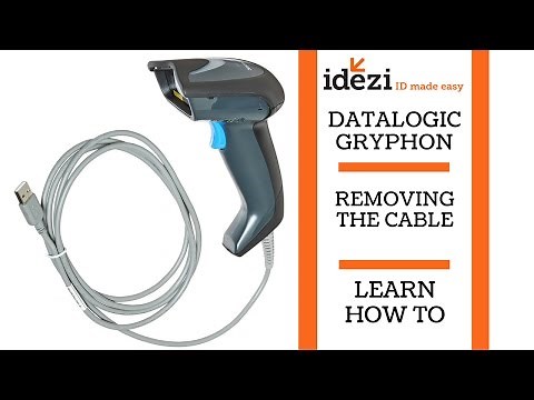 Removing the Cable - Datalogic Gryphon - Barcode Scanner - Learn @ Idezi "ID Made Easy"