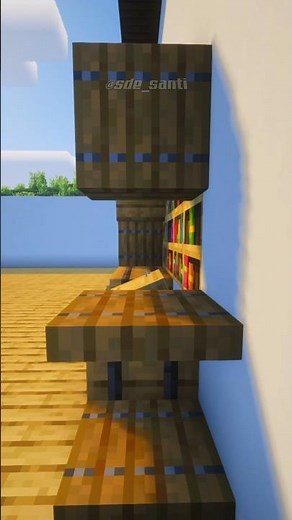 Diseño de estantería de Minecraft #minecraft