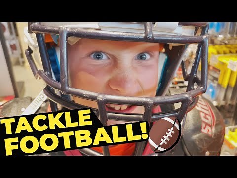 9 year old starts tackle football!
