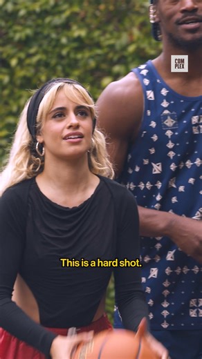 256K views · 1.8K reactions | Camila Cabello and Jimmy Butler linked up for a friendly game of HORSE and talked about everything from dating turn-offs to competition in the NBA.  WATCH THE FULL VIDEO HERE: https://youtu.be/3Aiw6sAs1-Q?feature=shared | Complex | Facebook
