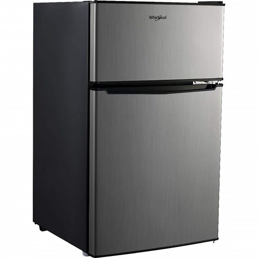 Reviews for Whirlpool 3.1 cu. ft. Compact Mini Fridge in Stainless Steel with Dual Door True Freezer | Pg 1 - The Home Depot