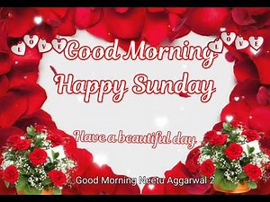 Good Morning Happy Sunday, Sunday Greetings,Gifs,Happy Sunday Whatsapp Video,Sunday Animated Card
