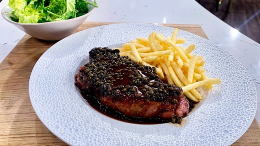 James Martin's delicious steak and chips