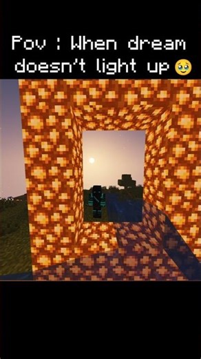 POV: When the Aether Portal Breaks Your Heart 💔🥹 | Minecraft Sad Moment