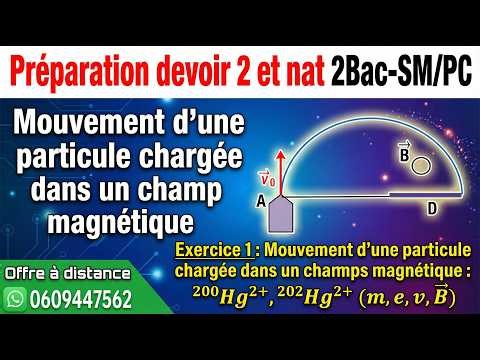 🔥 التحضير للفرض 2 و الامتحان الوطني 2BAC SM/PC | Mouvement d’une particule dans un champ magnétique🧲