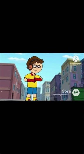 Caiden Andersoneria yeets classic caillou