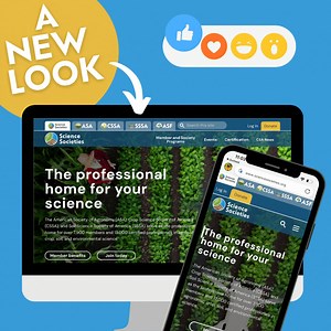 👀 We have a new look! Its an exciting day for us all as we launch our new site with improved user experience, better navigation, and a fresh new look. Check it out: | ASA, CSSA, and SSSA