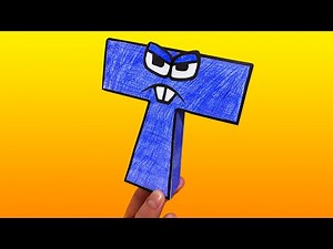 Paper Craft | SPANISH Alphabet Lore T | Adrian`s Alphabet Lore