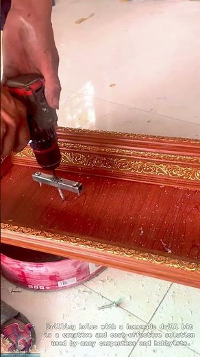 How to drill a hole with a homemade drill bit