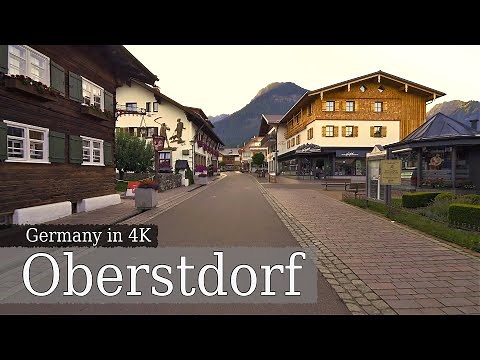 【4K】 Oberstdorf - A Video Walk Around the Famous Skiing and Hiking Town in the Allgäu Alps