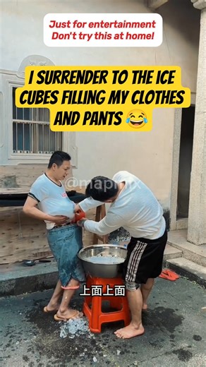 The ice cube challenge is so fun and funny 3🤣 #funny #fun #challenge #shorts #viral #story #trending