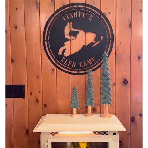 🔥Custom Metal Snowmobile Signs ❄️Perfect Gift for every Snowmobiler ✅www.sledfans.com/collections/signs | SledFans