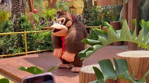 Meeting Donkey Kong in Super Nintendo World at Epic Universe Orlando