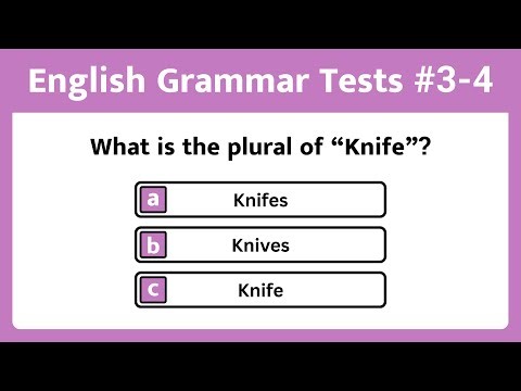 English Grammar Tests | Part 3-4