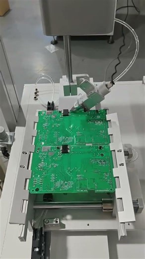 PCB Lead Cutting Machine Automatic Pin Trimming Equipment for Through Hole Component Assembly Lines.
