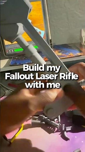 Build my fallout laser rifle with me! #falloutcosplay #falloutlore