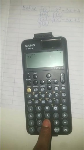 Using custom two functions in casio calculator tricks.