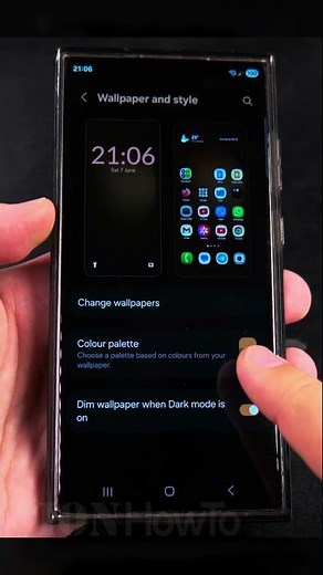 Samsung How to Enable Colour Palettes For Home Screen Apps Icons Part 1