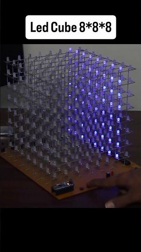 8×8×8 LED Cube | Full DIY Project | 3D Light Animation Build 💡✨