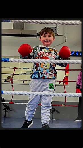 My little champ 💪 #boxing🥊 #harderbetterfasterstronger #champ #son 💙