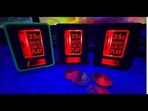 TinyBrights™ Insert Coin Cube — Retro Arcade Light with Real Button, Sounds, & Coin Slot