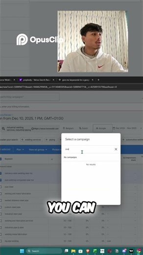 Add specific keywords to Ads for better planning!