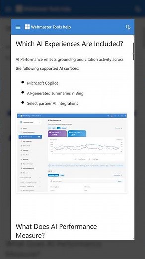 AI citations in Bing Webmaster Tools