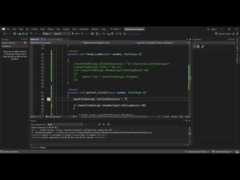 Open & Save File Dialog
