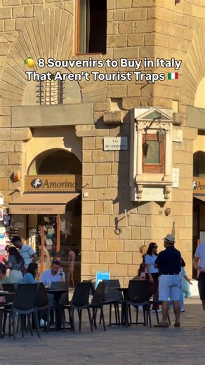 🍋 8 Souvenirs to Buy in Italy That Aren’t Tourist Traps 1. 👜 Florentine leather goods – Belts, bags, and wallets from real artisan workshops (look for “Made in Florence,” or better well known brands and stores, not the street stalls). 2. 🍝 Regional pasta & sauces – Pici from Tuscany, trofie from Liguria, orecchiette from Puglia. Packaged dry pasta travels well and keeps the taste of your trip. 3. 🧴 Italian skincare & perfumes – Florence’s Officina Profumo-Farmaceutica di Santa Maria Novella 