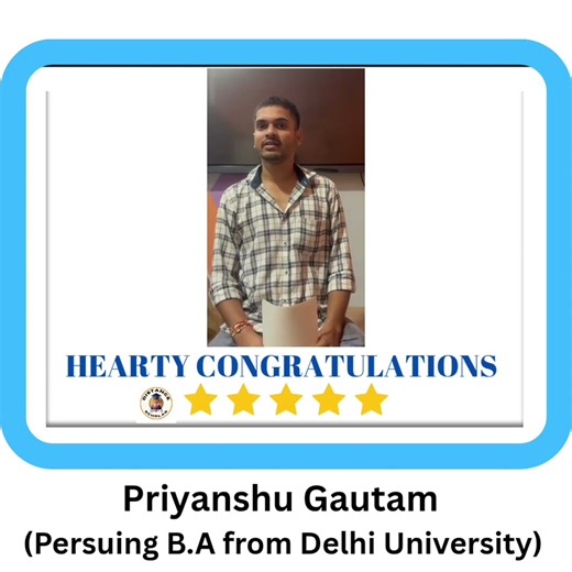 An NIOS Alumnus Currently Pursuing a Bachelor Of Arts At The University of Delhi Session April 2025