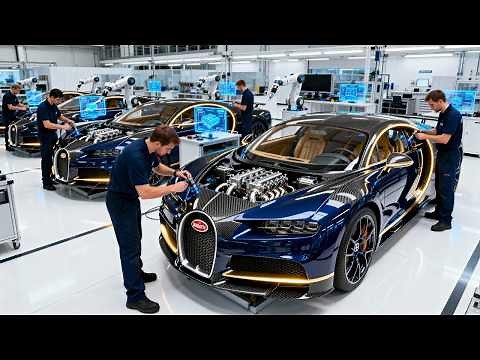 How the $10 Million Bugatti Chiron Is Built by Hand — Inside Bugatti’s Secret Atelier (full process)