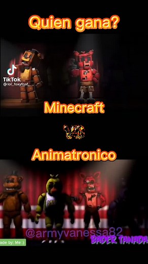 Freddy's Minecraft Animation Comparison | FNAF Animatronics Singing Together